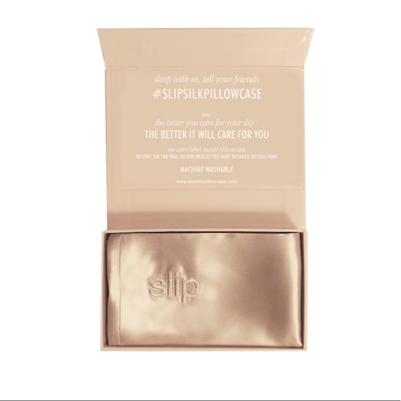 SLIP Pure Silk Pillowcase SET 2 KING Caramel NEW - Picture 6 of 8